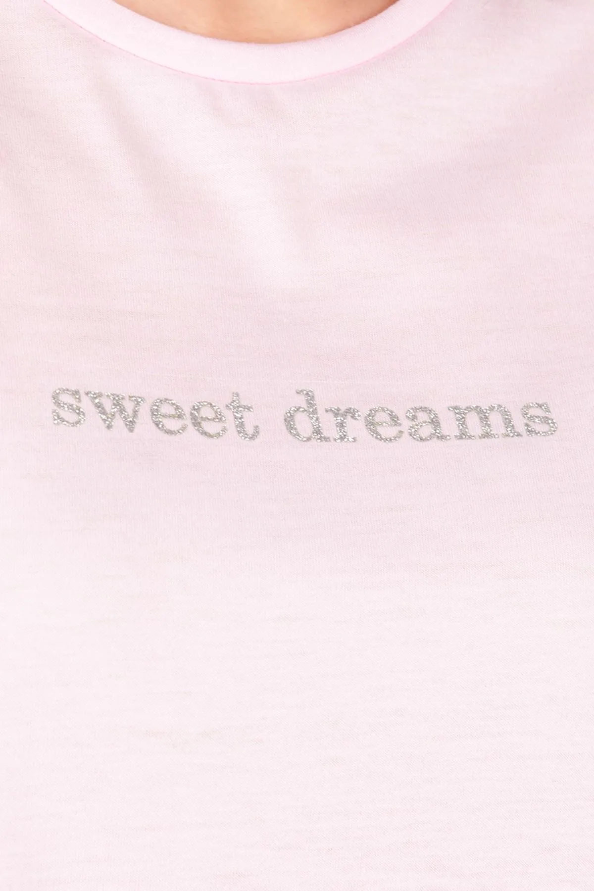 Women's Pink Shorts Summer Pajama Set with Stone Detail