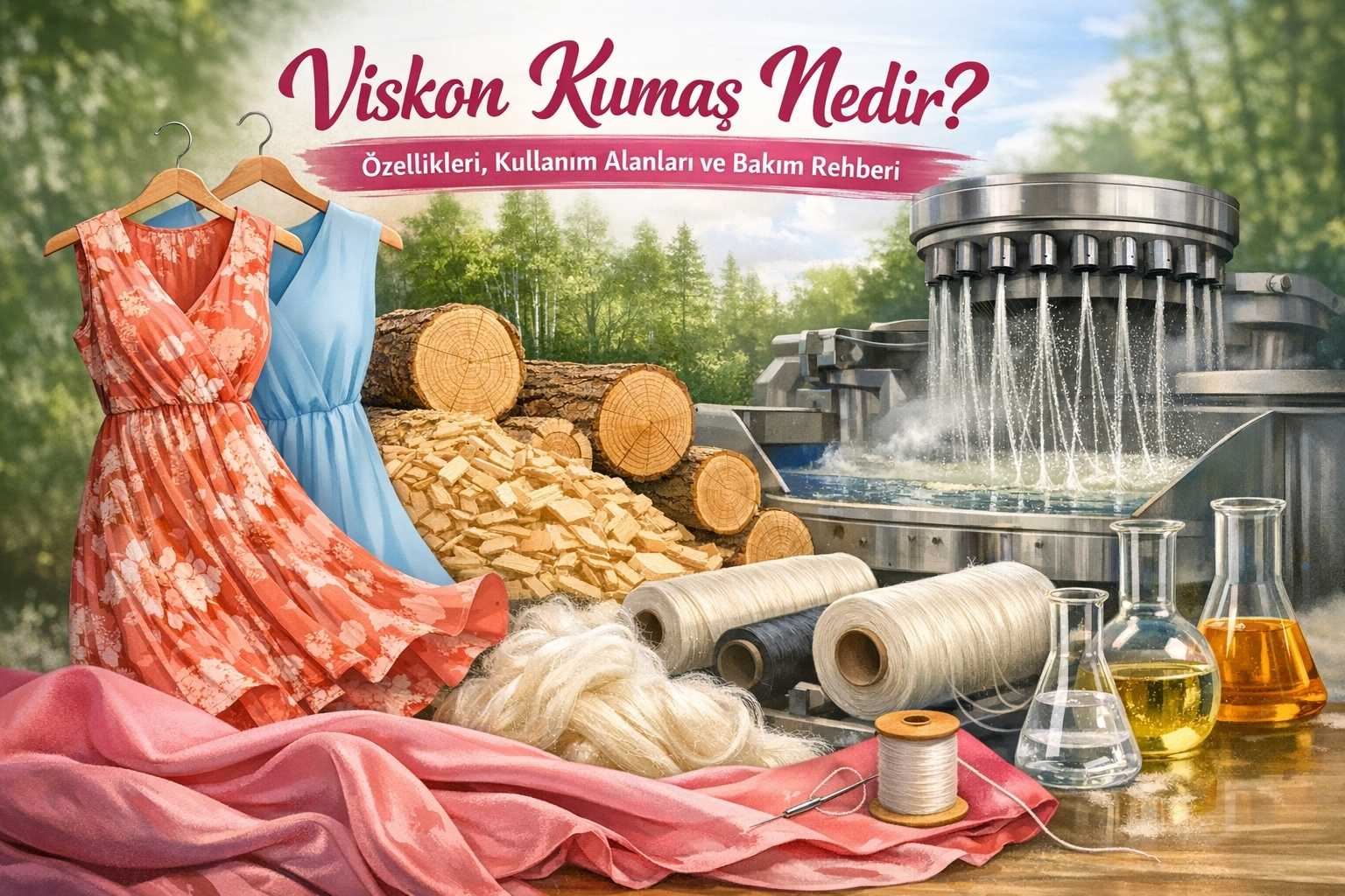 Viskon Kumaş Nedir? Özellikleri, Kullanım Alanları ve Bakım Rehberi
