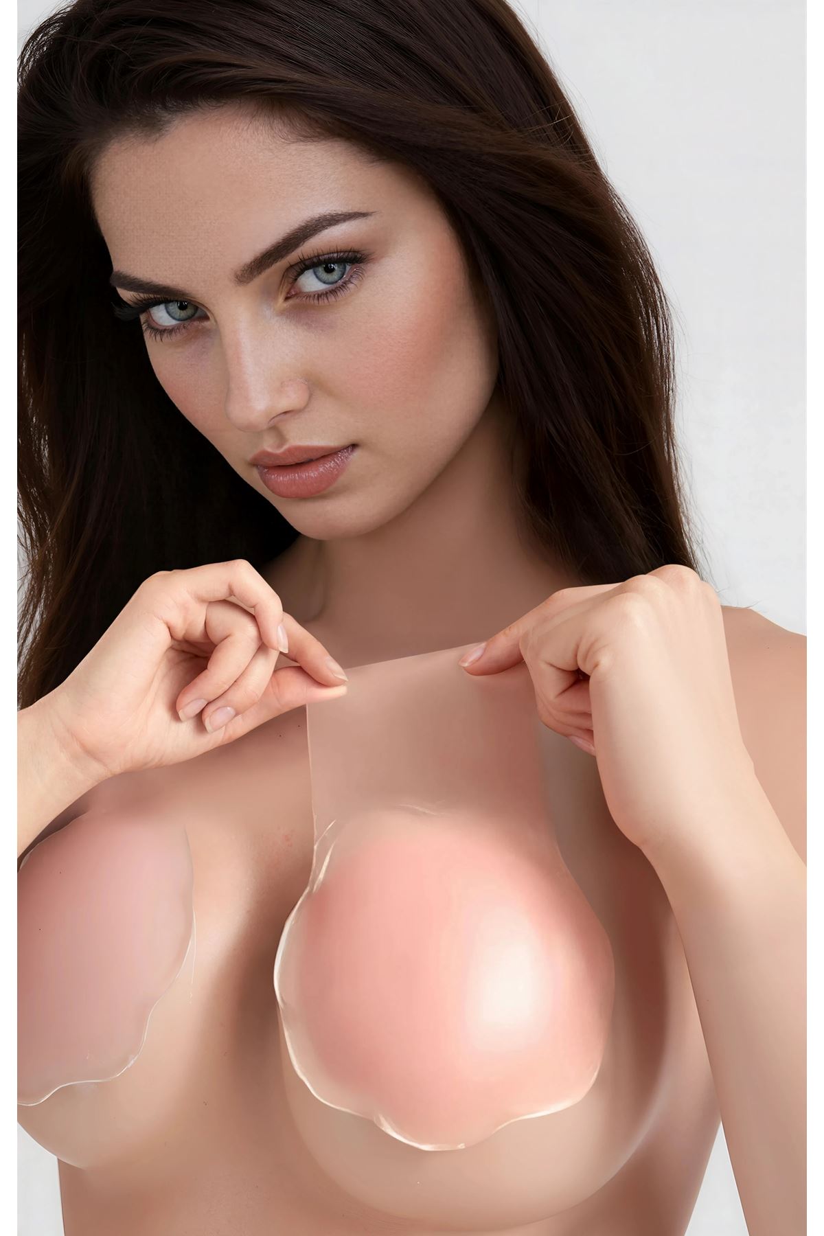 Invisible Adhesive Bra Strapless Clear Push Up Sticky Bra for Deep Neckline