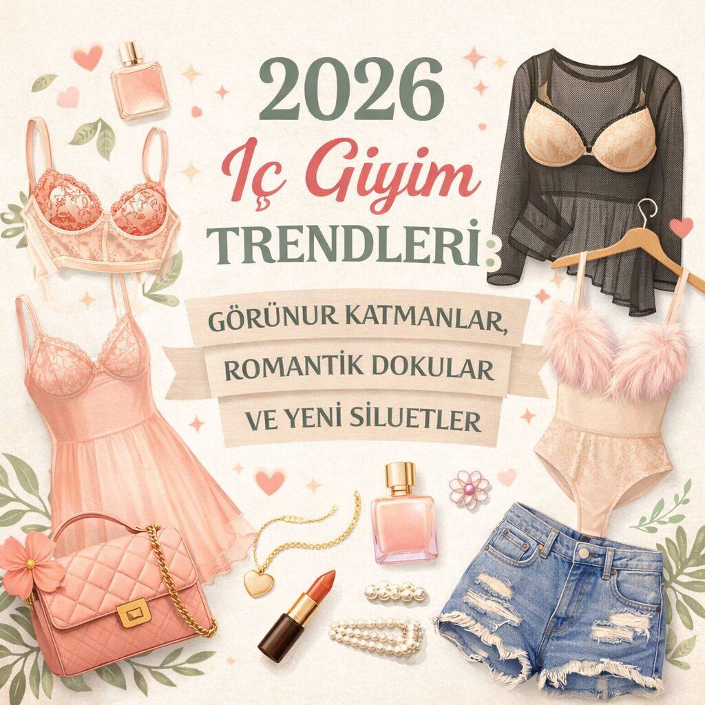 2026 İç Giyim Trendleri: Görünür Katmanlar, Romantik Dokular ve Yeni Siluetler