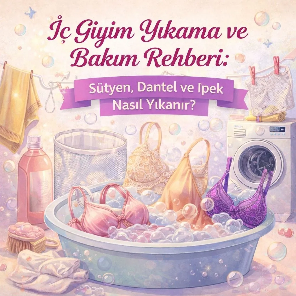 İç Giyim Yıkama ve Bakım Rehberi: Sütyen, Dantel ve İpek Nasıl Yıkanır?
