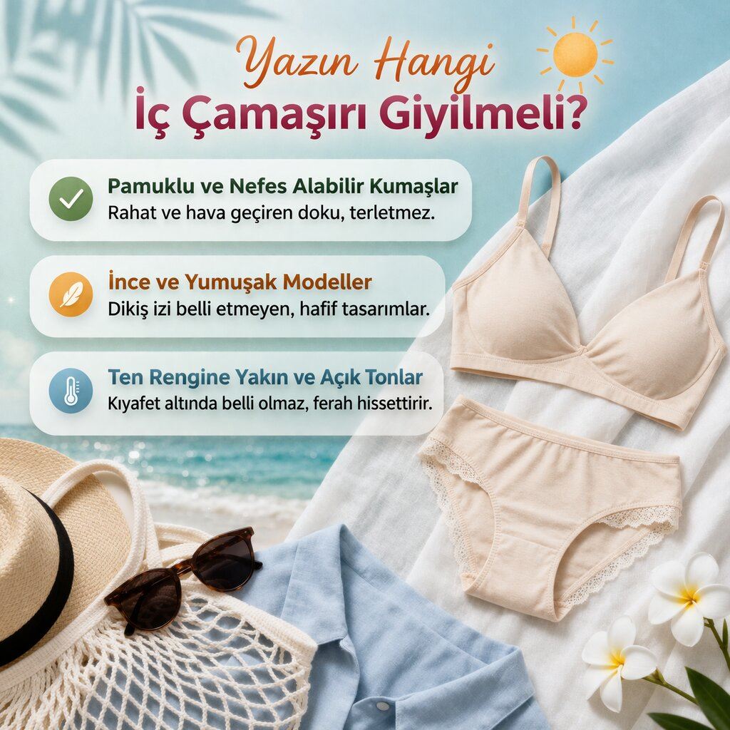 Nefes Alan Ten, Kusursuz Konfor: Yazın Hangi İç Çamaşırı Giyilmeli?