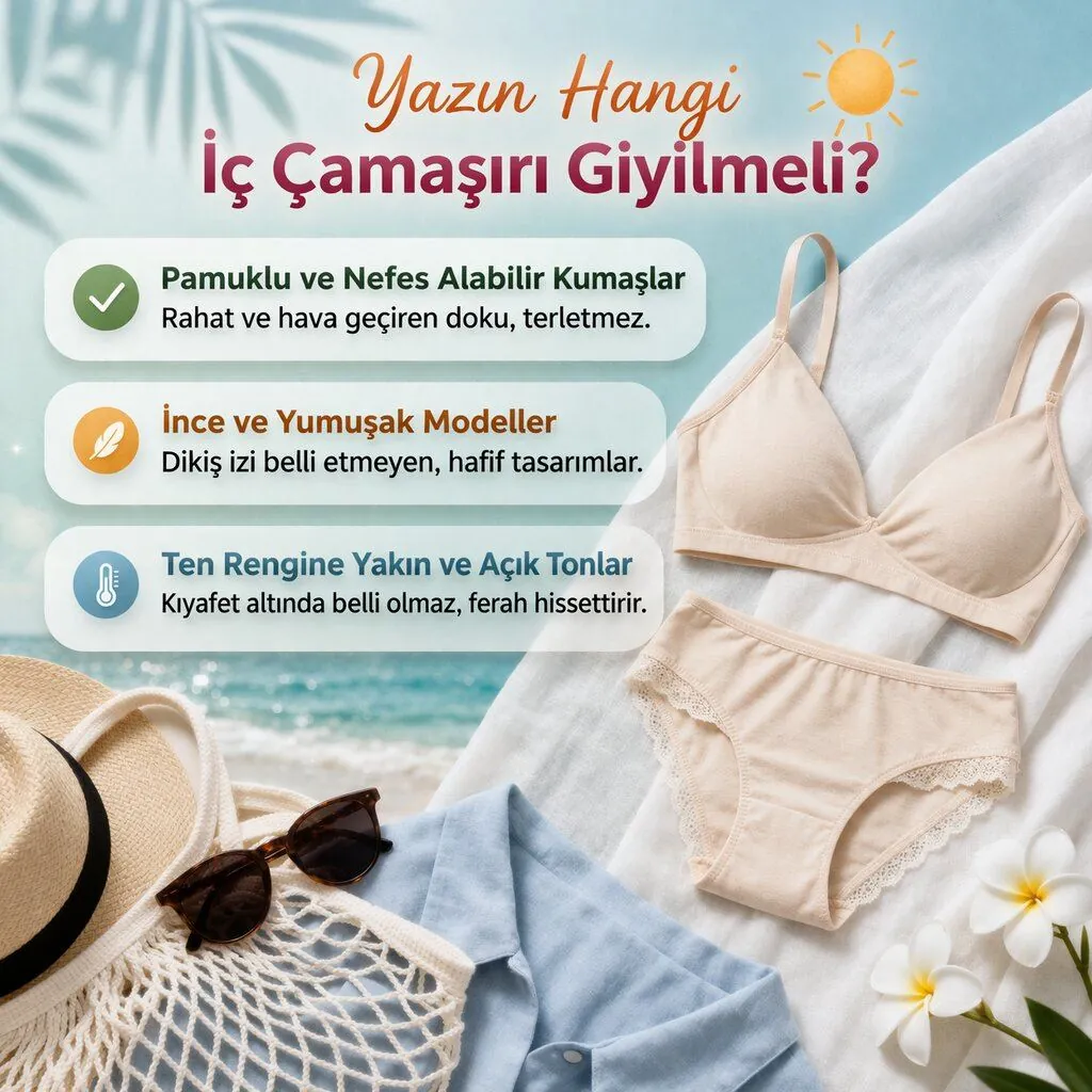 Nefes Alan Ten, Kusursuz Konfor: Yazın Hangi İç Çamaşırı Giyilmeli?