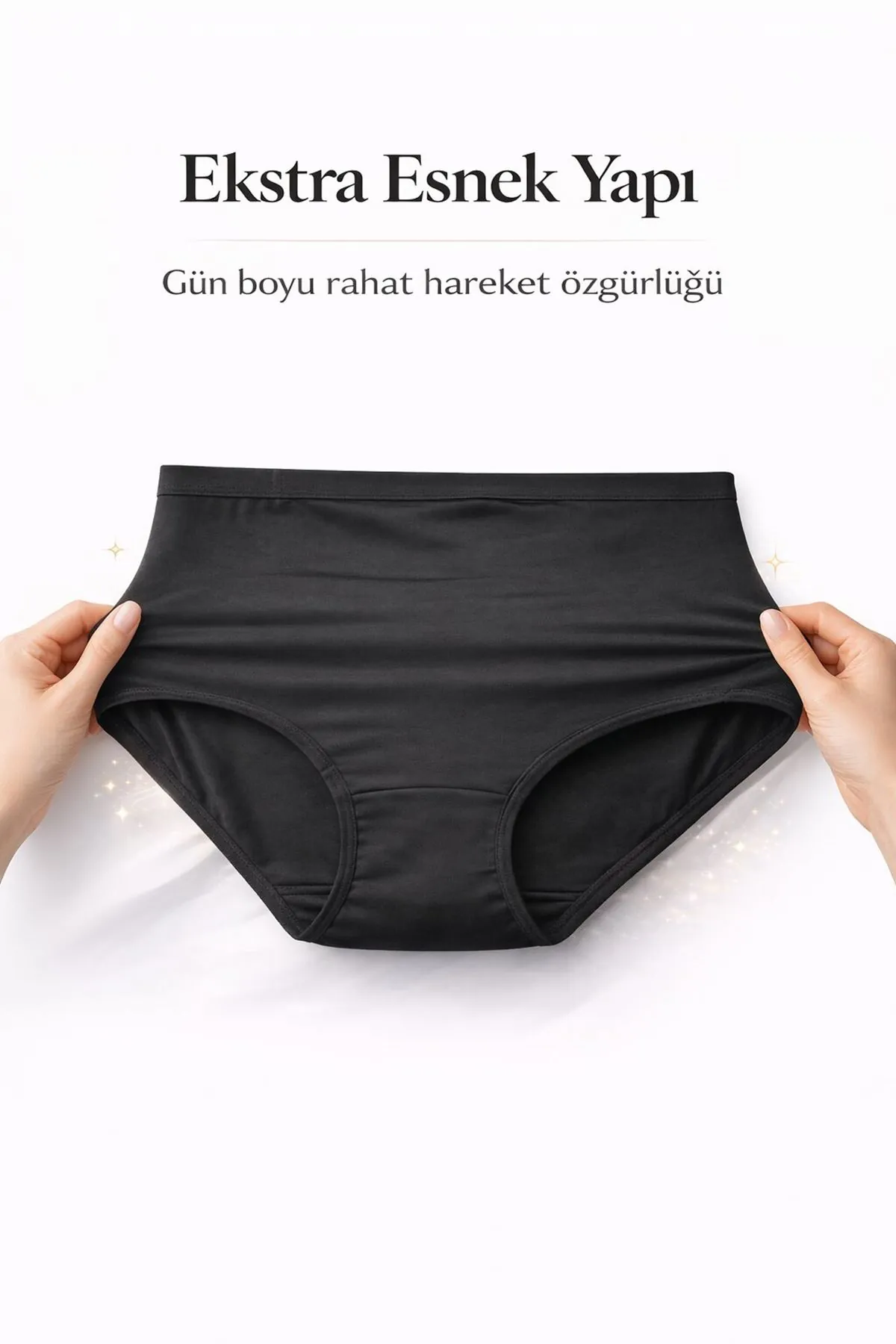 Pamuklu Modal Siyah Hamile Külodu Ultra Esnek Likralı