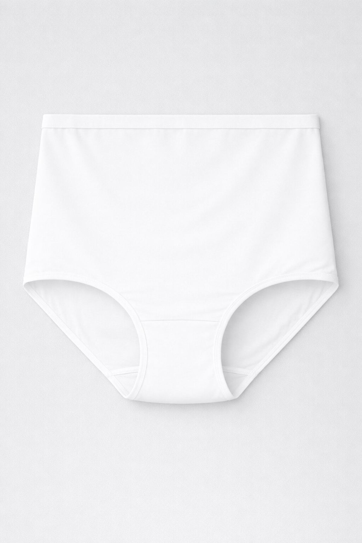 Pamuklu Modal Beyaz Hamile Külodu Ultra Esnek Likralı