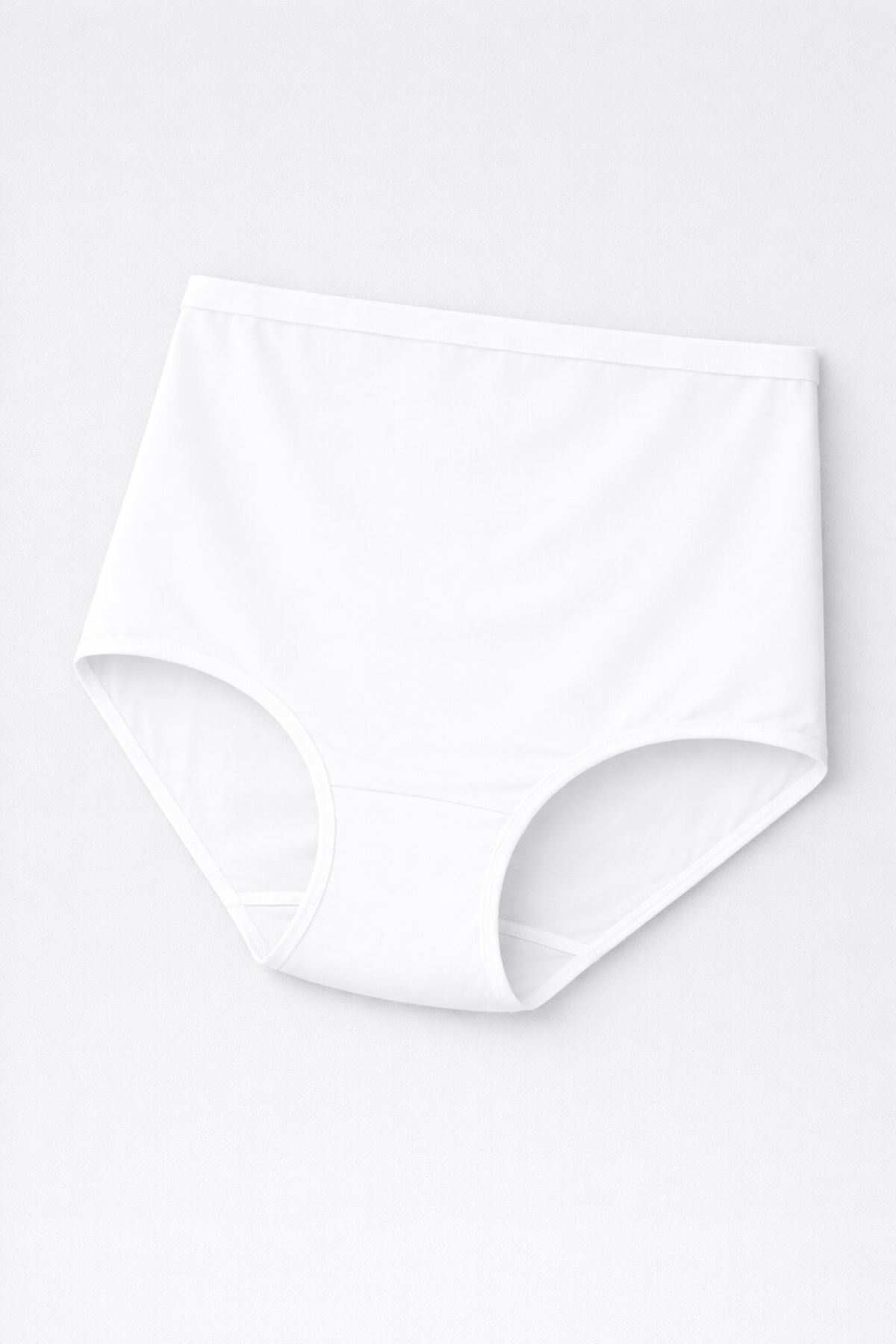 Pamuklu Modal Beyaz Hamile Külodu Ultra Esnek Likralı