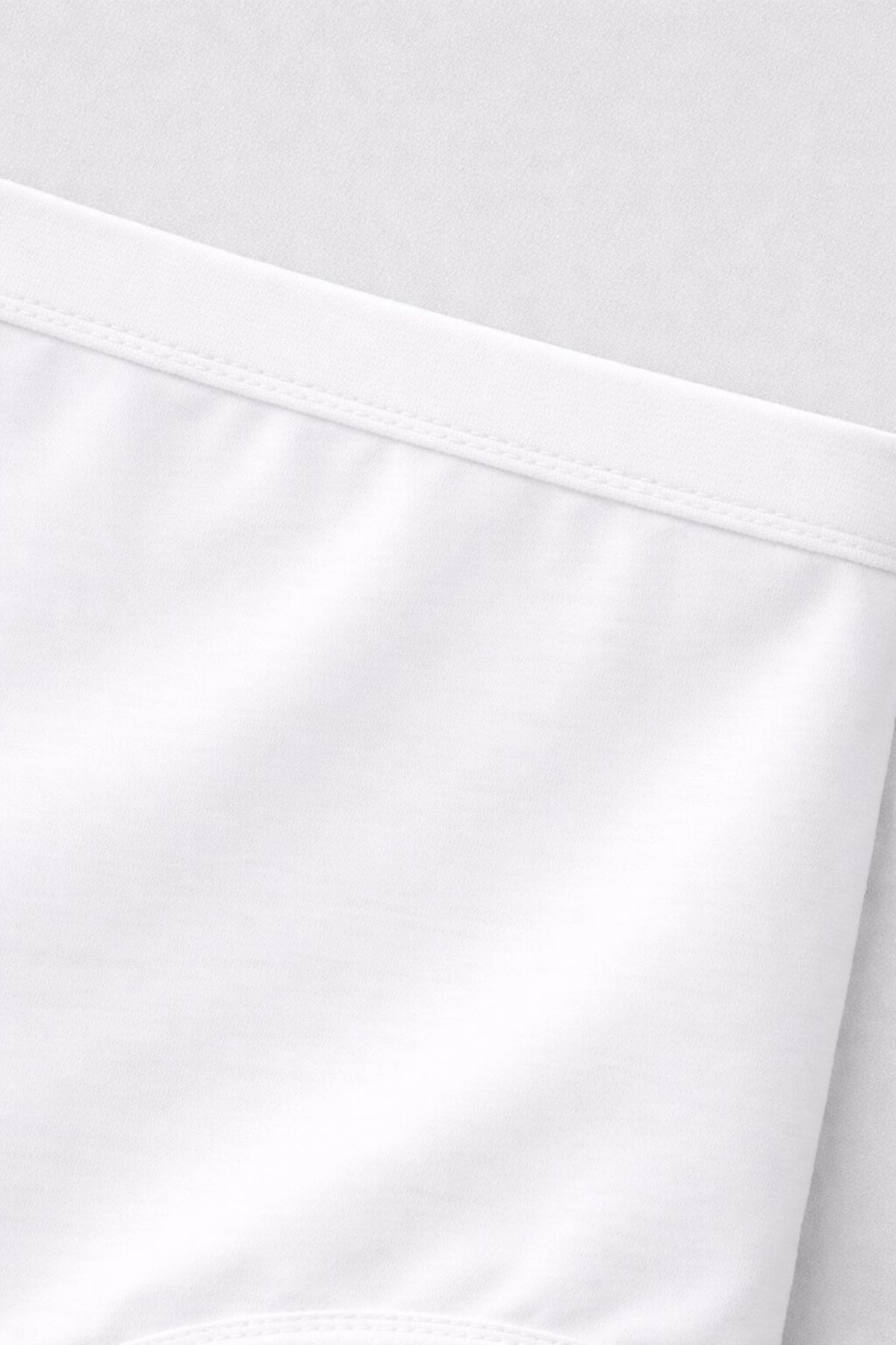 Pamuklu Modal Beyaz Hamile Külodu Ultra Esnek Likralı