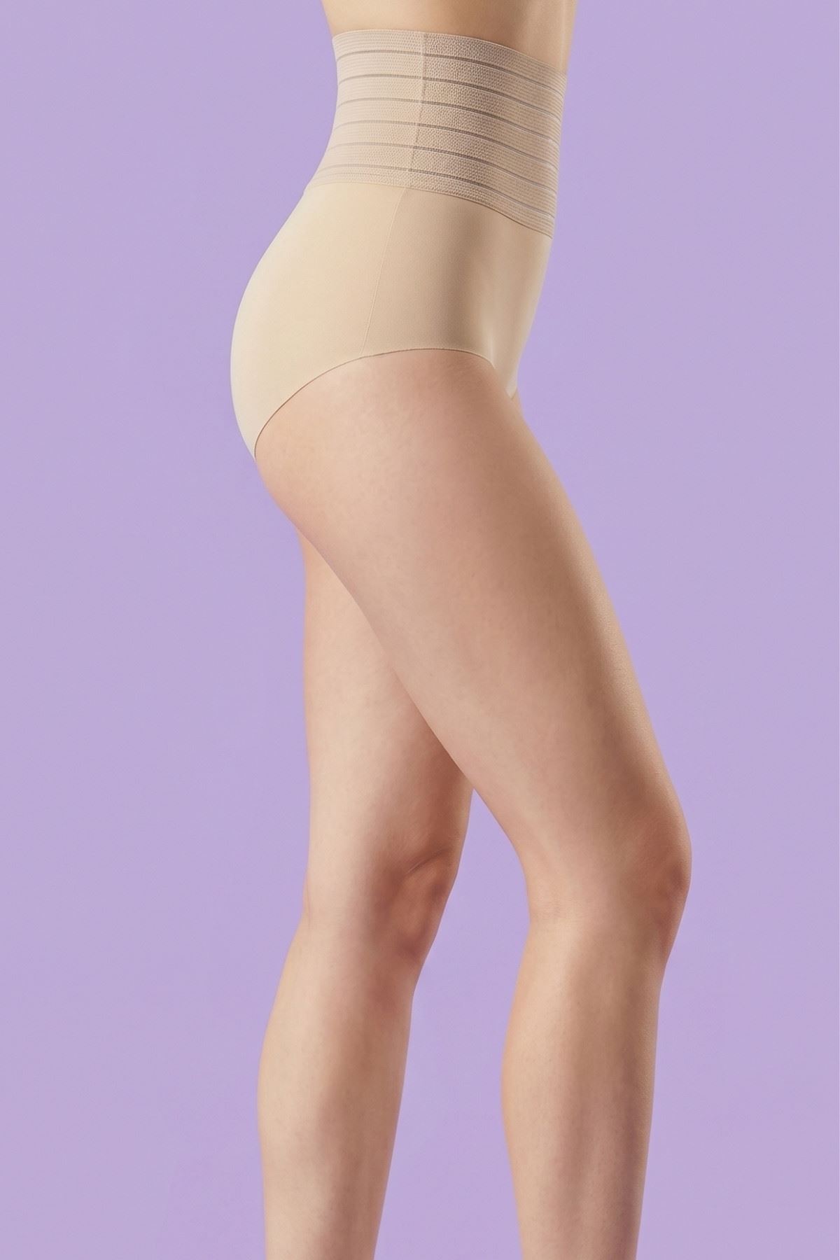 2 Sizes Slimming High Waist Laser Cut Shapewear Brief