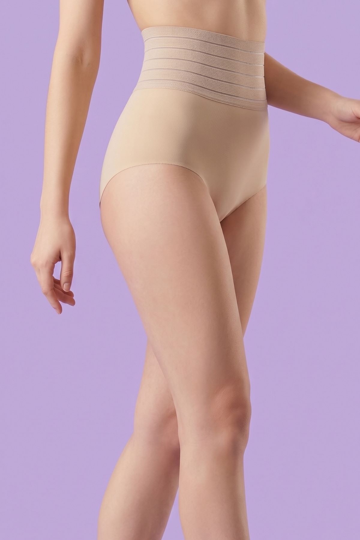 2 Sizes Slimming High Waist Laser Cut Shapewear Brief