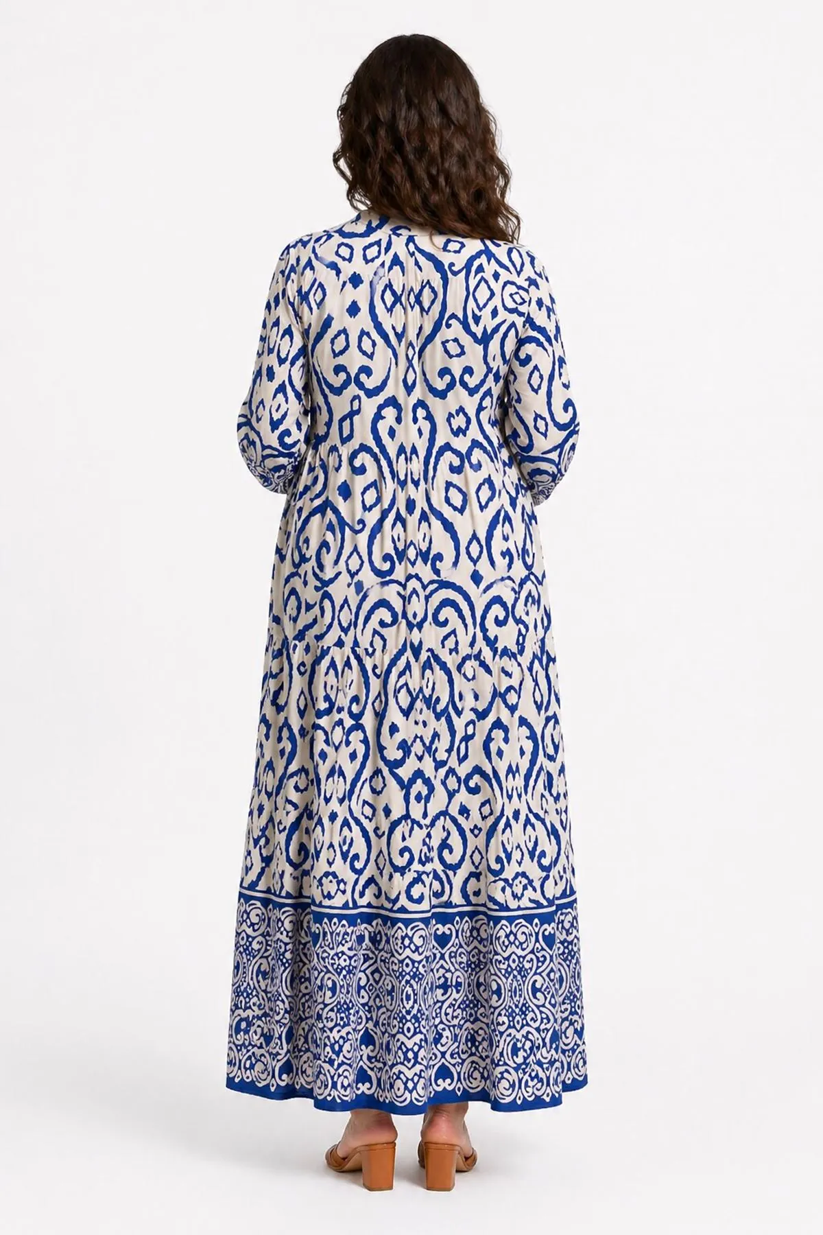 Women’s Long Summer Viscose Maternity Dress with Pockets Maxi