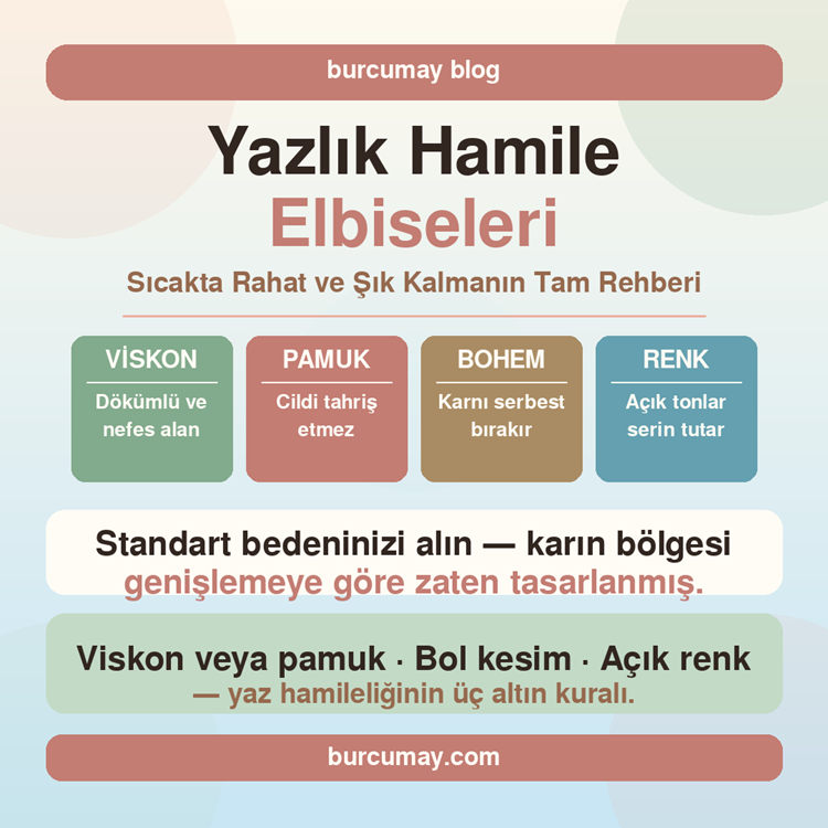 Yazlık Hamile Elbiseleri | Yaz İçin En İyi Hamile Elbise Önerileri