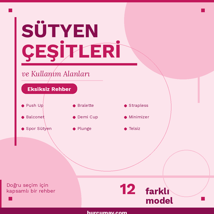 Sütyen Çeşitleri ve Kullanım Alanları: Eksiksiz Rehber