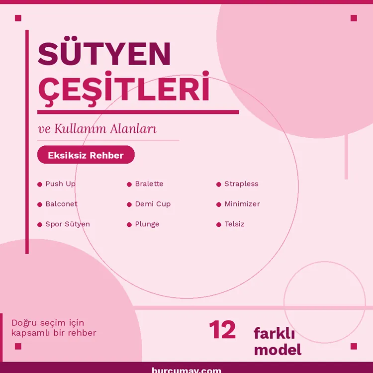 Sütyen Çeşitleri ve Kullanım Alanları: Eksiksiz Rehber