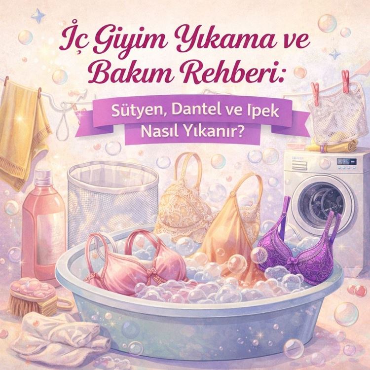 İç Giyim Yıkama ve Bakım Rehberi: Sütyen, Dantel ve İpek Nasıl Yıkanır?