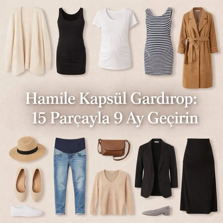 Hamile Kapsül Gardırop: 15 Parçayla 9 Ay Geçirin