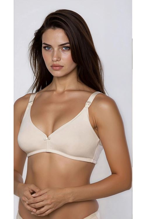 Nude Nursing Bra with Clip-Down Design Suitable for Daily Use