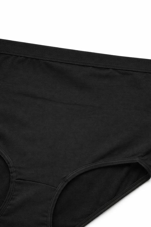 Black Cotton Modal Maternity Briefs Ultra Stretch Lycra