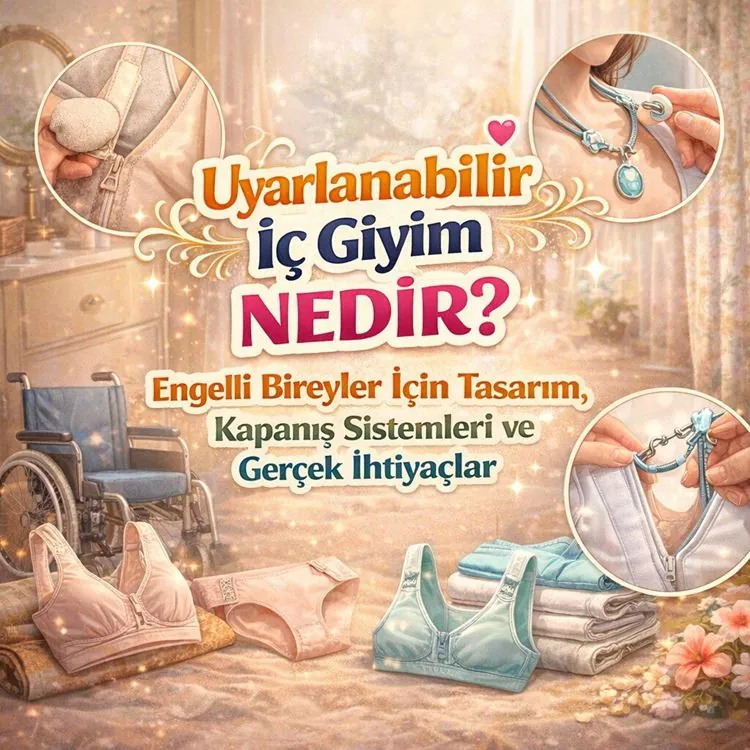 Uyarlanabilir İç Giyim Nedir? Engelli Bireyler İçin Tasarım, Kapanış Sistemleri ve Gerçek İhtiyaçlar