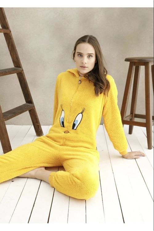 Kadın Welsoft Tweety Tulum Pijama