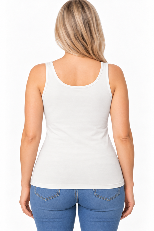 Clip-Free Nursing Tank Top Double Layer Cotton Blend Black  Copy