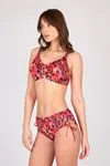 Kadın Leopar Desenli Toparlayıcı Bikini Takımı