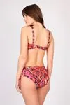 Kadın Leopar Desenli Toparlayıcı Bikini Takımı