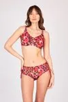 Kadın Leopar Desenli Toparlayıcı Bikini Takımı