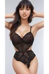 Siyah Dantelli Transparan Babydoll Gecelik