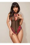 Women's Plaid Fantasy Babydoll Costume
