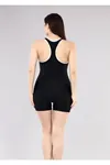 Women's Sleeveless Cross-Back Short Colorful Swimsuit