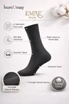 Men's Black Cotton Crew Socks 