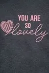 Women's Grey Hooded Pyjama & Tracksuit Set — "You Are So Lovely" Slogan Print, Two-Piece