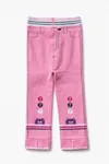 Girls' & Baby Cotton Leggings — 6-Pack Value Set with Denim Print Detail