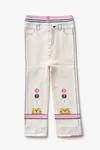 Girls' & Baby Cotton Leggings — 6-Pack Value Set with Denim Print Detail