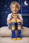 Boys' 3D Owl Knee-High Socks — Fun Cotton Design 🦉