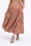 Ethnic Pattern Cotton Viscose Boho Maternity Dress Short Sleeve Summer