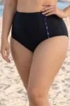 Leoparlı Büyük Beden Yüksek Bel Toparlayıcı Bikini Takımı