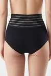 Women’s Black High Waist Slip Shapewear Laser Cut 2 Sizes Slimming